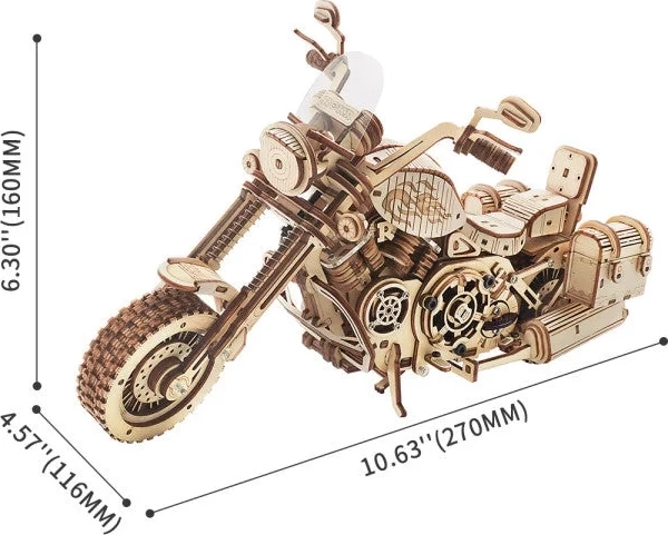 Motocykl Cruiser LK504 - 3D drewniana układanka