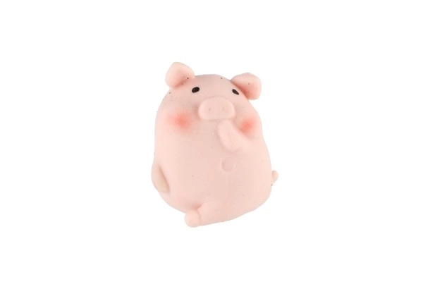 Świnka/prasatko antystresowe do ściskania silikon 6cm 4 rodzaje 24szt w pudełku
