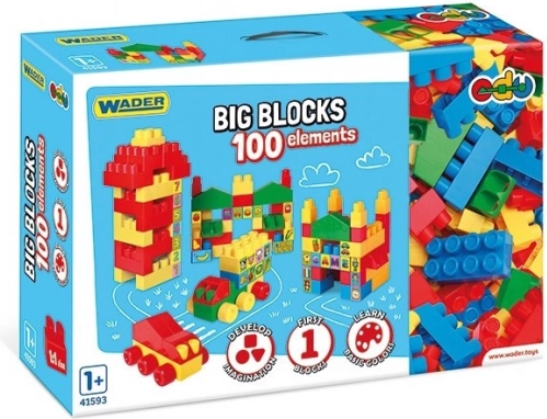 Duże klocki 100 sztuk
