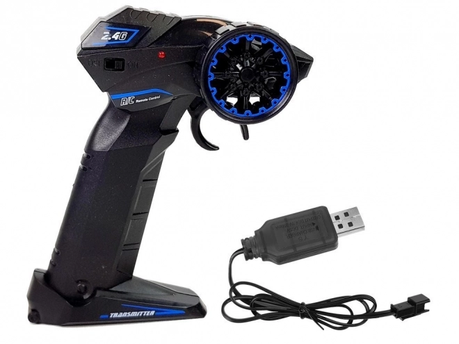 Sportowy motocykl wyścigowy zdalnie sterowany 2.4G Zasięg 35m Czerwony