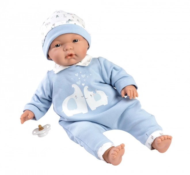 Llorens 13847 JOEL - realistyczna lalka niemowlę z miękkim materiałowym ciałem - 38 cm