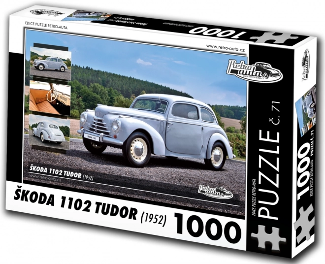 Puzzle Retro Samochody Škoda 1102 Tudor 1952 1000 elementów