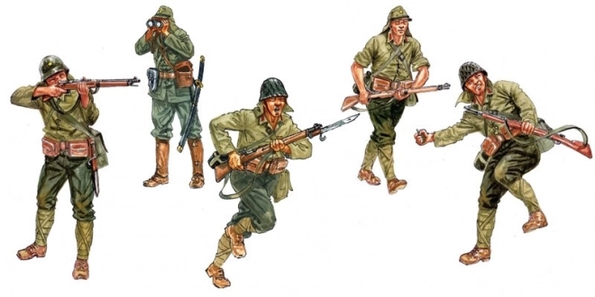 Zestaw modelowy Italeri Japońska piechota z drugiej wojny światowej 1:72