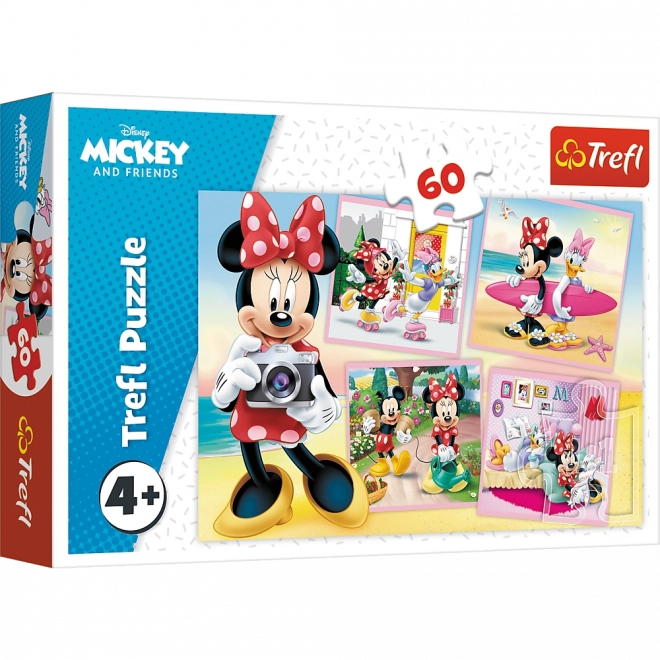 Puzzle 60 elementów - Urocza Minnie - Disney Minnie