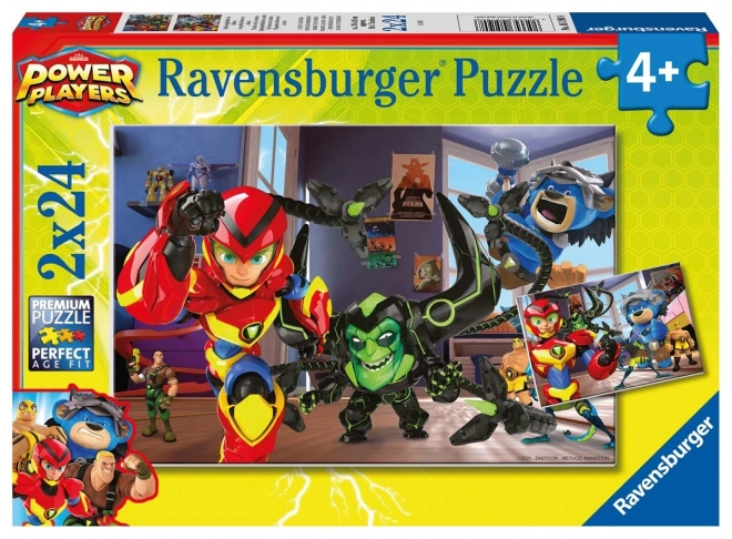 Puzzle Ravensburger Bohaterowie w akcji 2x24 kawałków