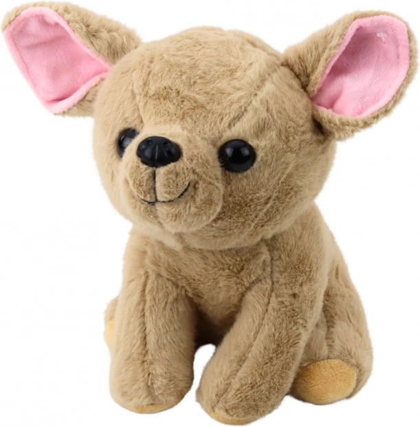 Pluszowa zabawka Chihuahua beżowa 22 cm