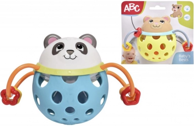 Grzechotka miś lub panda 10 cm