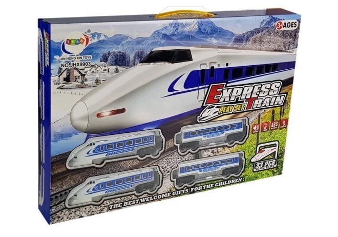 Elektryczny zestaw pociągów Pendolino z efektami