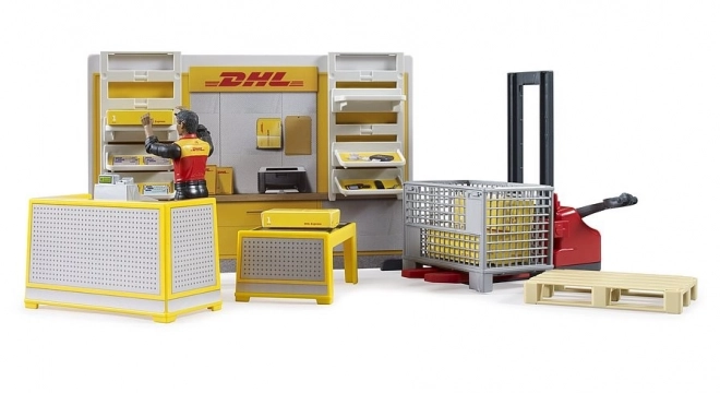 Bruder BWORLD Paczkomat DHL z akcesoriami