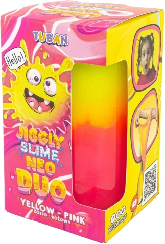 Tuban jiggly slime neo duo dwukolorowy 430 g żółto‑różowy