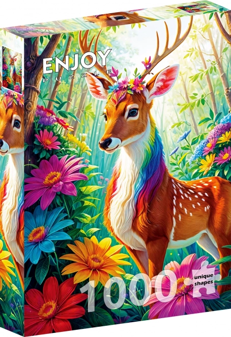 Ciesz się Puzzle Magiczny Jeleń 1000 Elementów