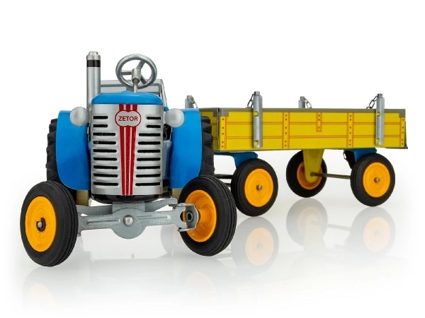 Traktor Zetor z Niebieską Przyczepą