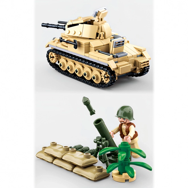 Sluban WWII M38-B0691 Niemiecki czołg Panzer II