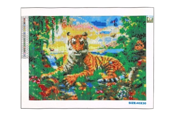 Diamentowe malowanie Król dżungli 40x30 cm