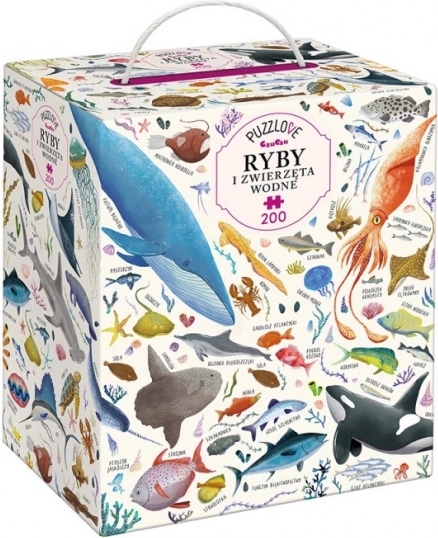 Puzzle Puzzlove CzuCzu – ryby i zwierzęta morskie, 200 elementów