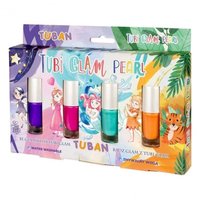 Zestaw 4 lakierów Tubi Glam Lacquer. - perła