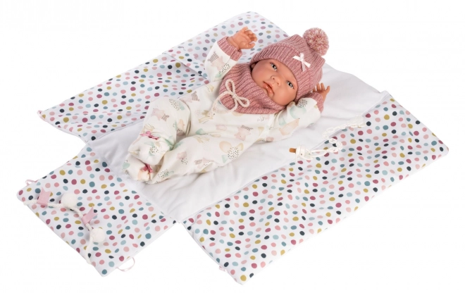 Ubranko dla lalki niemowlę New Born z dodatkami