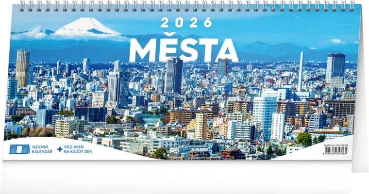 Kalendarz biurkowy Miasta 2026, 14-dniowy