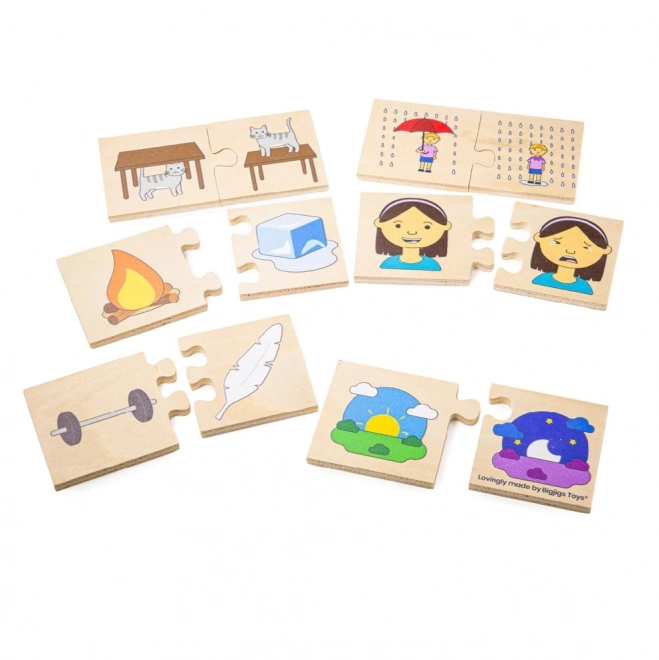 Bigjigs Toys Puzzle Edukacyjne Przeciwieństwa