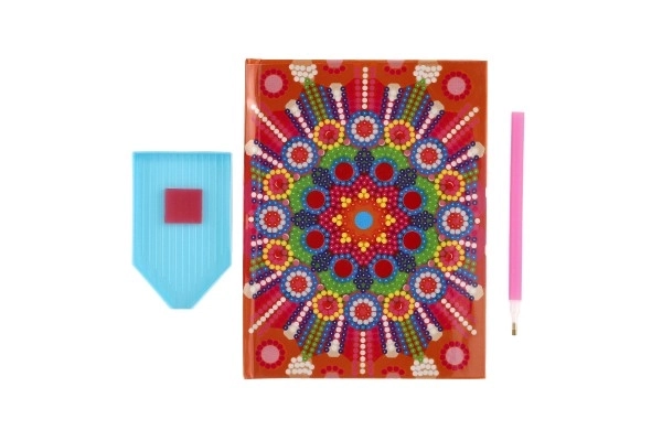 Kreatywny dziennik z diamentami - mandala