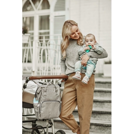Canpol babies Plecak do przewijania LADY MUM szary