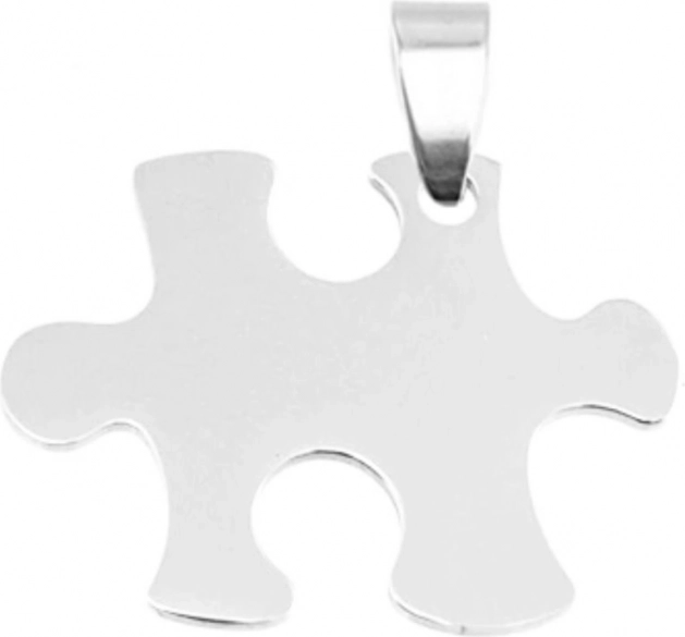 Stalowy wisiorek Puzzle