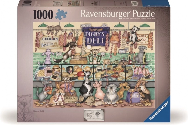 Puzzle Digby'ego kiełbasy i zwierzęcej radości