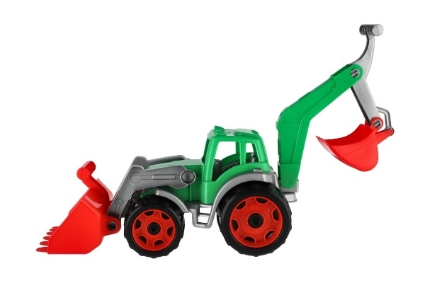 Traktor z łyżką i koparką
