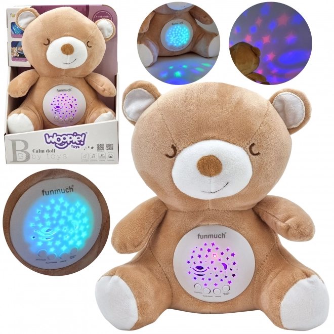 Woopie Baby uspokajający pluszak z projektorem miś 2w1