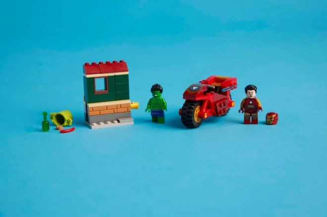LEGO Marvel Super Heroes 76287 Iron Man na motocyklu i Hulk