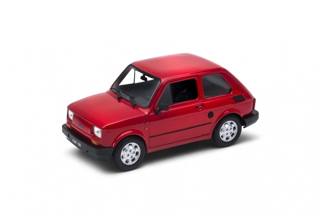 Model auta Welly Fiat 126p Maluch 1:21 czerwony