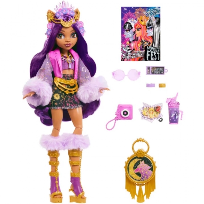 Barbie Monster fest lalka - Clawdeen HXH80