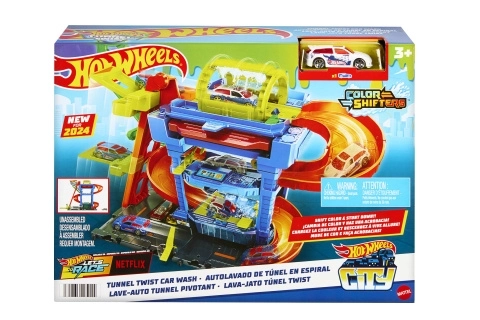 Myjnia Hot Wheels City Color Shifters z obrotowym tunelem