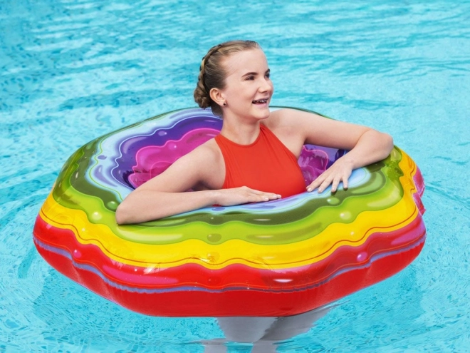 Bestway Dmuchane koło tęczowe żelka 115 cm