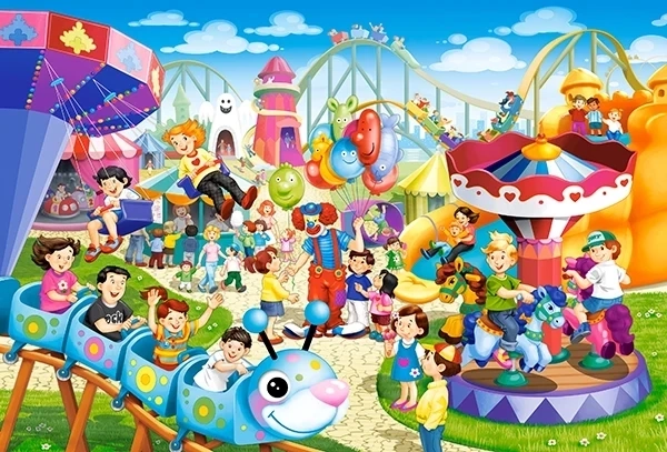 Puzzle Wesołe miasteczko MAXI 40 elementów