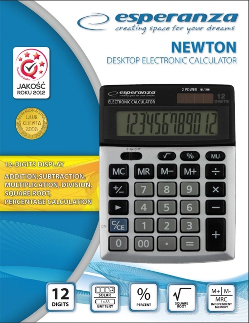 Elektroniczny kalkulator biurkowy Newton ECL102