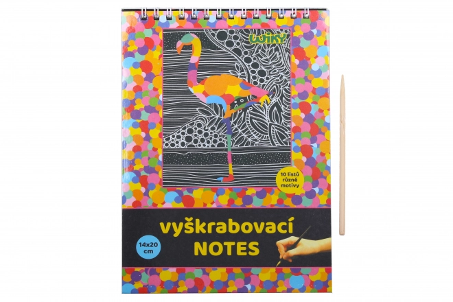 Notatnik do wydrapywania 14x20cm / 10 arkuszy