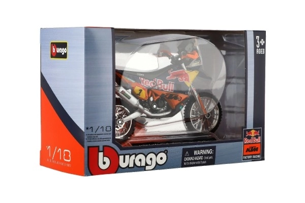 Bburago czerwony Bull KTM Rally Dakar 2019 motocykl 1:18
