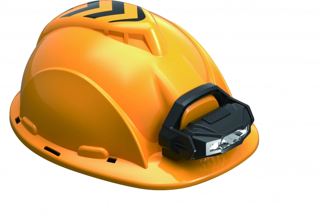 Kask budowlany z latarką 24x19x13 cm