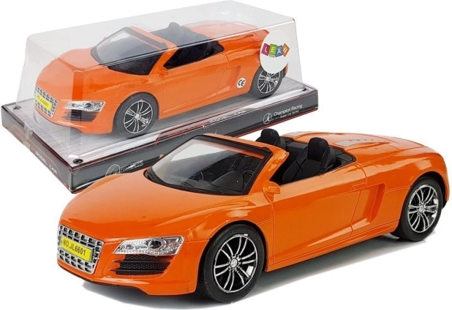 Zabawka kabriolet z napędem typu pull-back pomarańczowy 1:18