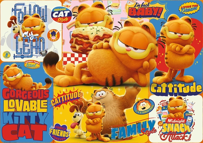 puzzle 1000 elementów Garfield – przygody (Trefl)