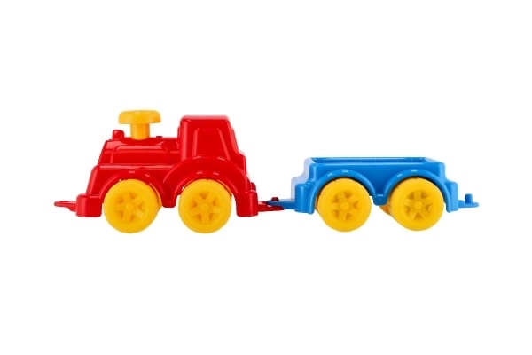 Lokomotywa/Pociąg z wagonem 41cm plastik w siatce 21x13x22cm 12m+