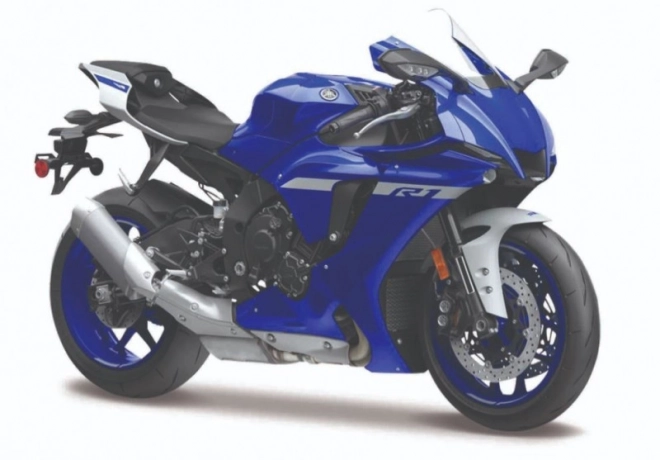 Model Motor Yamaha YZF-R1 2021 ze stojakiem