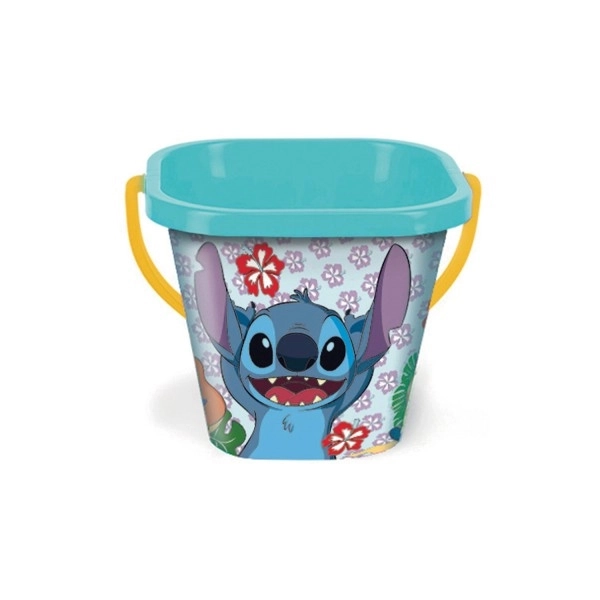 Kwadratowe wiaderko Disney 2L plastik mieszanka rodzajów 19x17cm Wader