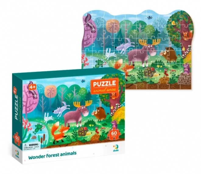 DODO Puzzle Zwierzęta: Cudowne leśne zwierzęta 60 elementów