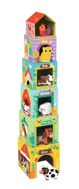 Klocki ze zwierzętami Farma od 2Kids Toys