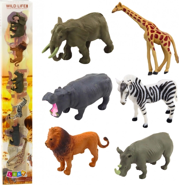 Zestaw Realistycznych Miniaturek Dzikich Zwierząt 6 sztuk