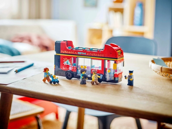 LEGO City 60407 Czerwony dwupoziomowy autobus wycieczkowy