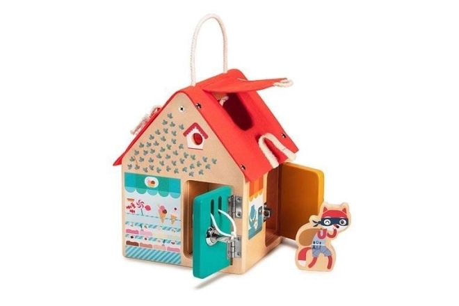 Lilliputiens  drewniany domek z zamkami