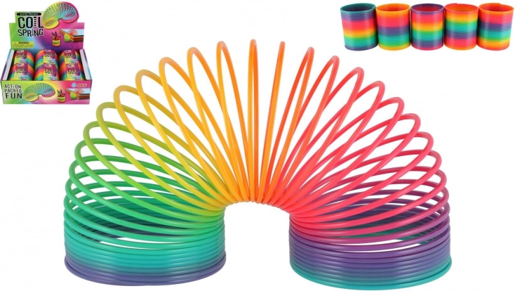 Tęczowa plastikowa spirala zabawka